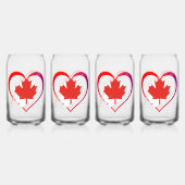 Canada Day Bril Blikvorm Glas (Voorkant)