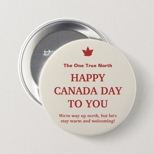 Canada Day Button - True North Maple Pride (Voorkant /achterkant)