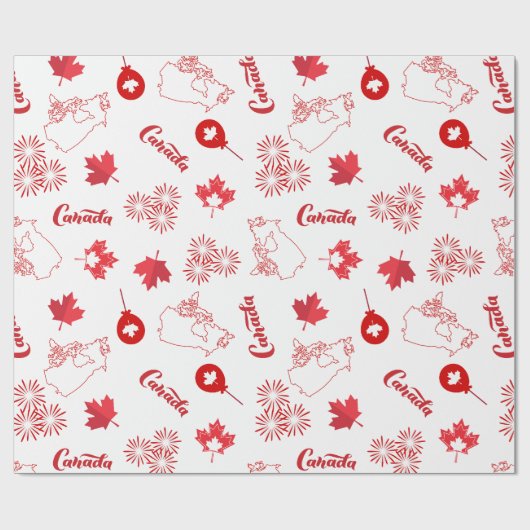 Canada Day Cadeaupapier (Vlak)
