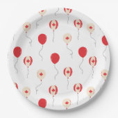 Canada Day Canadese ballonnen Papieren Bordje (Voorkant)