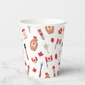Canada Day Canadese BBQ Papieren Bekers (Achterkant)