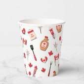 Canada Day Canadese BBQ Papieren Bekers (Voorkant)