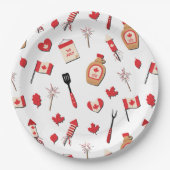 Canada Day Canadese BBQ Papieren Bordje (Voorkant)