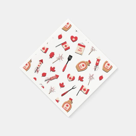 Canada Day Canadese BBQ Servet (Hoek)