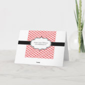 Canada Day Canadese esdoorn blad en hart Bedankkaart (Achterkant)