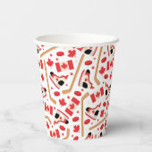 Canada Day Canadese Hockey Papieren Bekers (Achterkant)