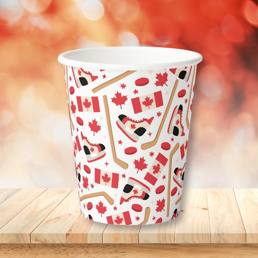 Canada Day Canadese Hockey Papieren Bekers
