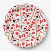Canada Day Canadese Hockey Papieren Bordje (Voorkant)