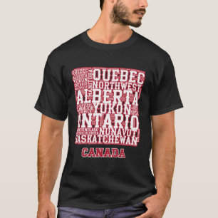 Canada Day Canadese provincies T-shirt