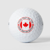 Canada Day Canadese vlag Aangepaste tekst Golfballen (Voorkant)