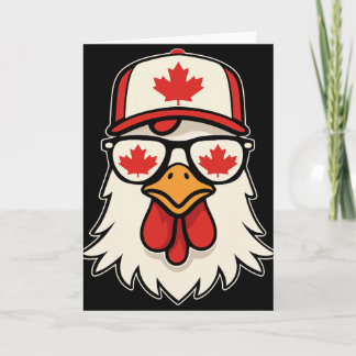 Canada Day Canadese Vlag Esdoornblad Kip Sungle Kaart