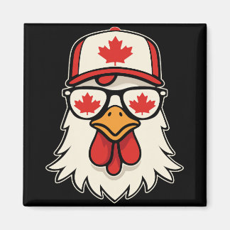 Canada Day Canadese Vlag Esdoornblad Kip Zonnebril Magneet