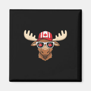 Canada Day Canadese Vlag Maple Leaf Moose Sungles Magneet