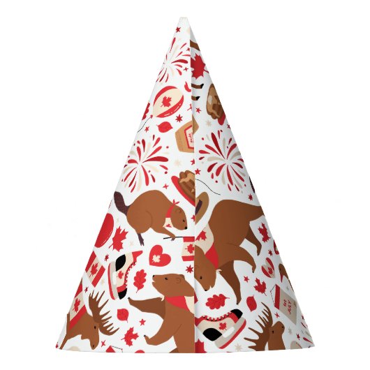 Canada Day Canadian Feesthoedjes (Achterkant)