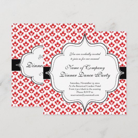 Canada Day Canadian Maple Leaf and Heart Kaart (Voorkant / Achterkant)