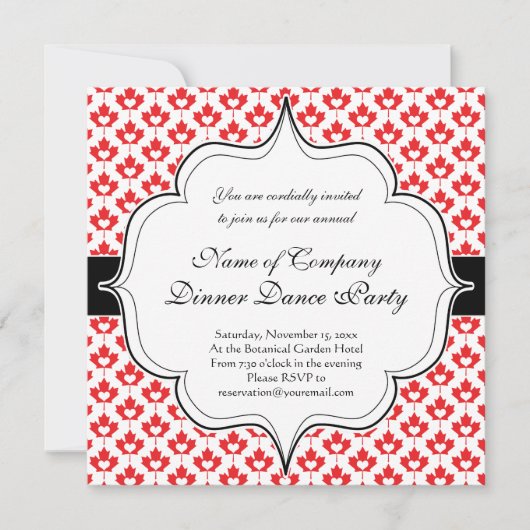 Canada Day Canadian Maple Leaf and Heart Kaart (Voorkant)