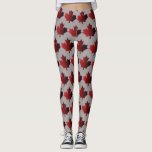 Canada Day Canadian Maple Leaf Leggings Rood Grijs<br><div class="desc">Dit ontwerp werd gecreeerd door digitale kunst. Het kan worden gepersonaliseerd door de aanpassingsknoop te klikken en de kleur te veranderen, een naam, initialen of uw favoriete woorden toe te voegen. Neem contact met me op colorflowcreations@gmail.com als je dit ontwerp op een ander product wilt gebruiken. Koop mijn oorspronkelijke abstracte...</div>