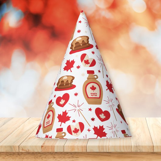 Canada Day Canadian Maple Syrup Feesthoedjes