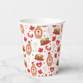 Canada Day Canadian Maple Syrup Papieren Bekers (Achterkant)