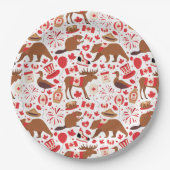 Canada Day Canadian Papieren Bordje (Voorkant)