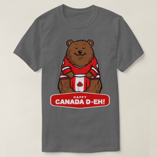 Canada Day Canadian Pride I Love Canada Beer T-shirt (Design voorkant)