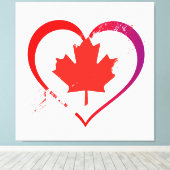 Canada Day Canvas afdrukken (Insitu (Houten vloer))