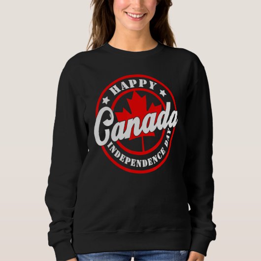 Canada Day Celebration Happy Canada Day Maple Flag Trui (Voorkant)