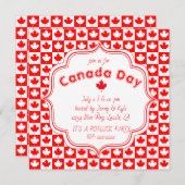 Canada Day Checkerboard Kaart (Voorkant / Achterkant)