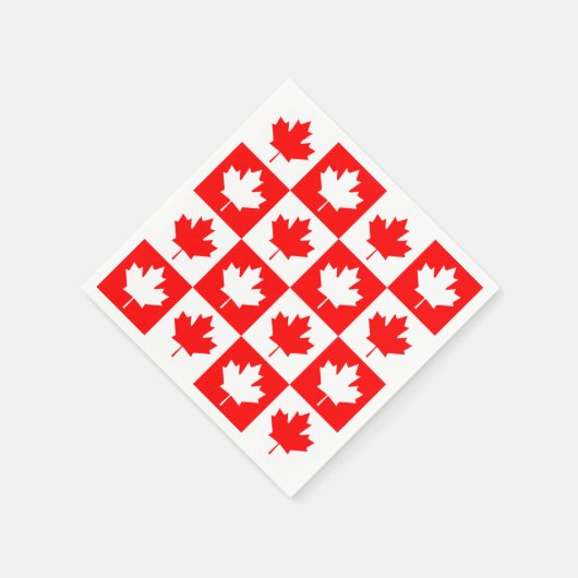 Canada Day Checkerboard Servet (Hoek)