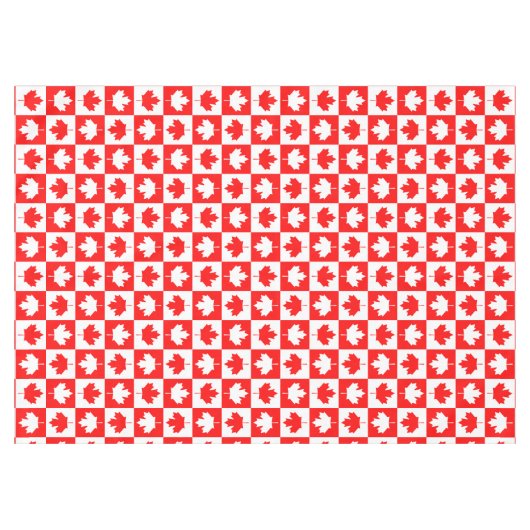 Canada Day Checkerboard Tafelkleed (Voorkant (Horizontaal))