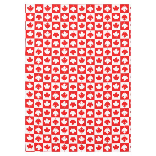 Canada Day Checkerboard Tafelkleed (Voorkant)