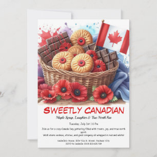 Canada Day Cookies & Coquelicots Zoet Canadees Kaart