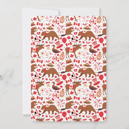 Canada Day - Dankjewel Card Kaart (Achterkant)