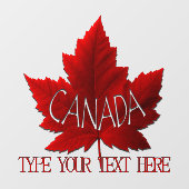 Canada Day Decal Canada Maple Leaf Window Cling (Vel)