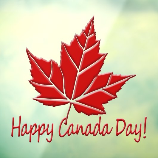 Canada Day Decals Canada Day Window Decalen (Vel 3)