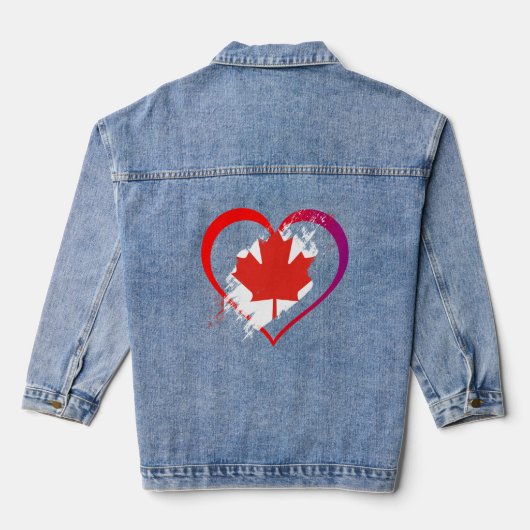 Canada Day Denim Jas Denim Jacket (Achterkant)