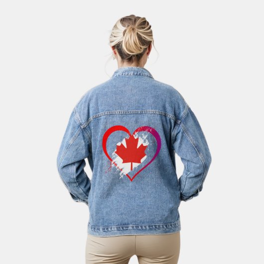 Canada Day Denim Jas Jacket (Model)