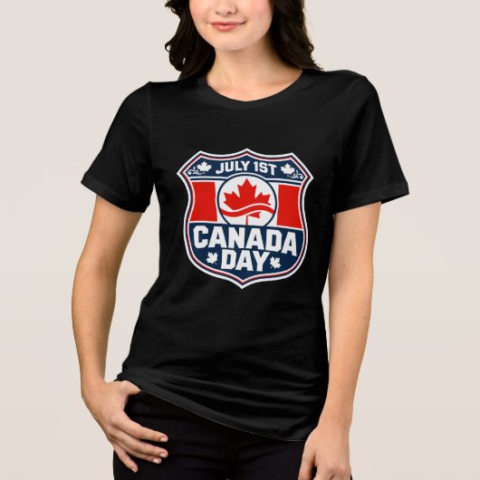 Canada Day Esdoornblad T-shirt (Voorkant)