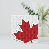 Canada Day Esdoornblad Uitnodiging (Staand voorkant)