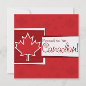 Canada Day Esdoornblad Uitnodiging (Voorkant)