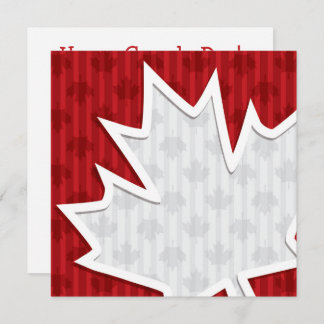 Canada Day Esdoornblad Uitnodiging