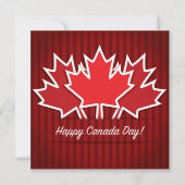 Canada Day Esdoornblad Uitnodiging (Voorkant)