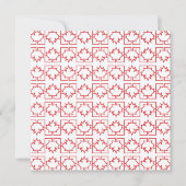 Canada Day Esdoornblad Uitnodiging (Voorkant)