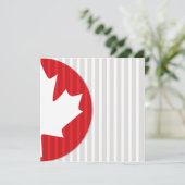 Canada Day Esdoornblad Uitnodiging (Staand voorkant)