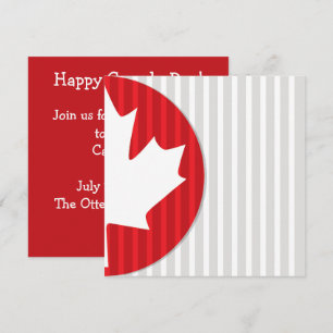 Canada Day Esdoornblad Uitnodiging