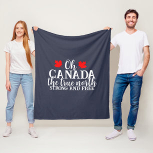 Canada Day Familie Matching T-shirt Fleece Deken