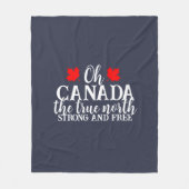 Canada Day Familie Matching T-shirt Fleece Deken (Voorkant)