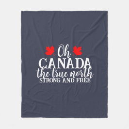 Canada Day Familie Matching T-shirt Fleece Deken