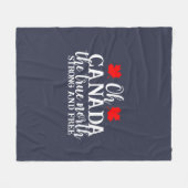 Canada Day Familie Matching T-shirt Fleece Deken (Voorkant (Horizontaal))