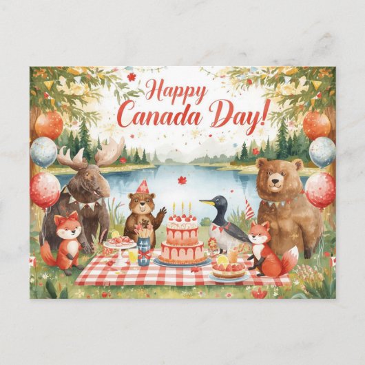 Canada Day Feestdagenkaart (Voorkant)